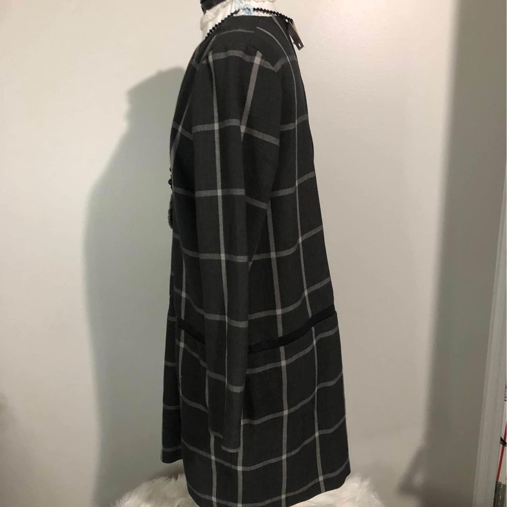 XL Joe Fresh Black Pin Stripped Dress 21” waist 34” length 20” pit-pit C3624 - Picture 4 of 6